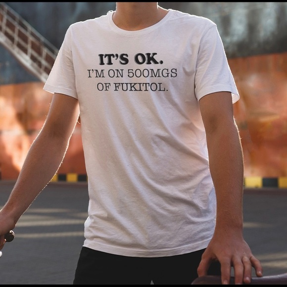 Men’s 500 mgs of Fukitol Tshirt White - Picture 1 of 1